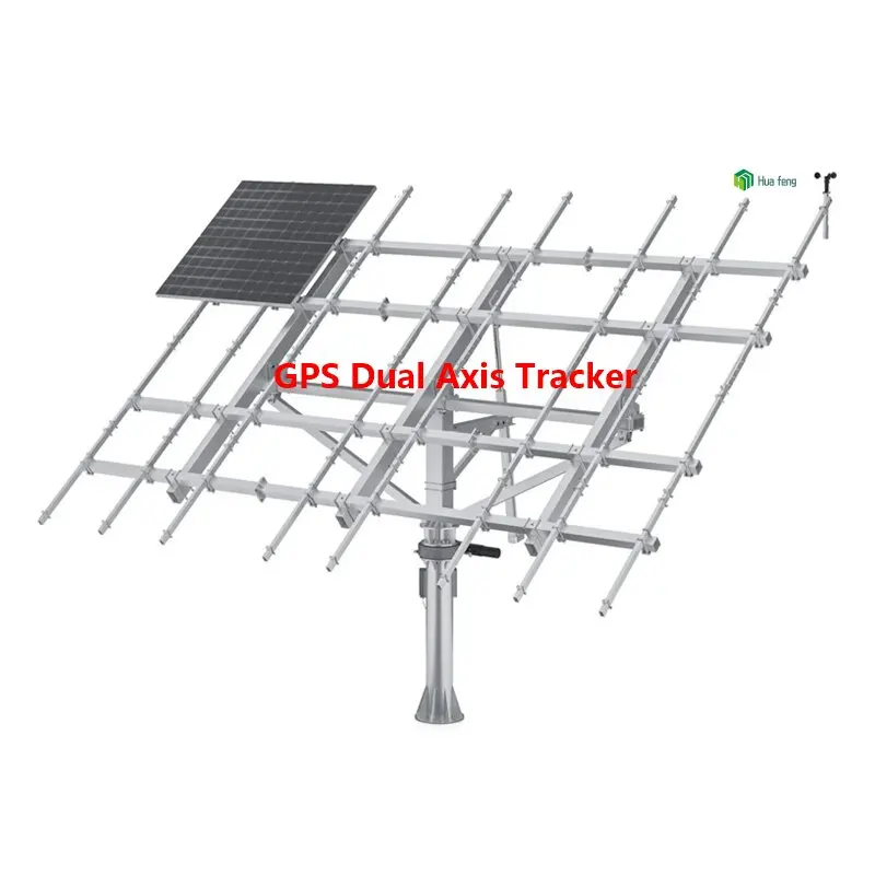 Dual Axis Solar Tracking System 12KW - Ground-Mounted Solar Panel ...