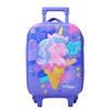 Valise trolley licorne cône d'oeuf violet moyen