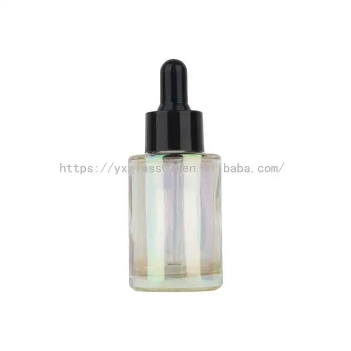 OEM 10ml15ml20ml50ml100ml flat shoulder rectangle essential oil/perfume empty glass bottle support custom cap color with reducer factory