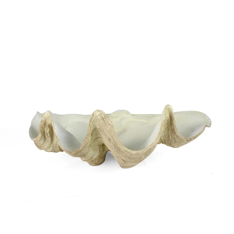 Garden Giant Clam Shells Statue Sea Shell Planter Decor Wholesales Artificial Resin 30% Deposit Artistic 100PCS Nature