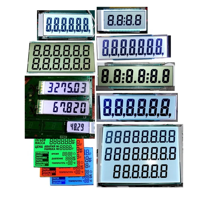 Factory Price Custom LCD 886 22 Digits Board Fuel Dispenser Panel Screen Monochrome 886 LCD Display for Fuel Dispenser Machine