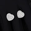 white-heart earring
