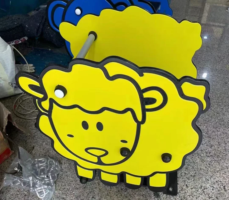 Safe and Sturdy PE Panel Spring Horse Kids Outdoor Playground Accessories Are Used in Education, Kindergarten, School, Daycare