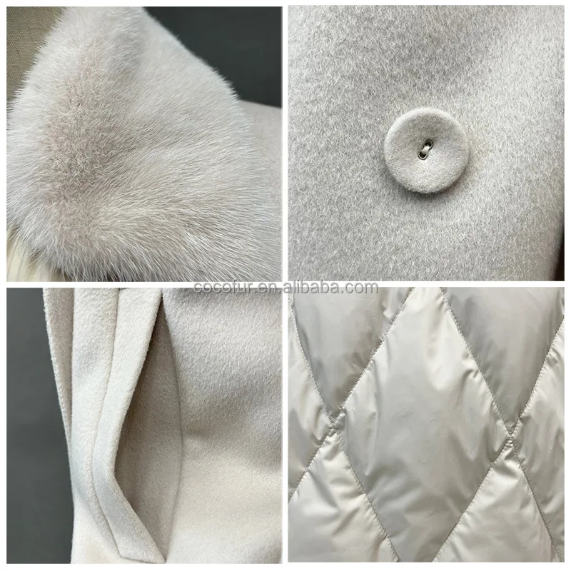 Jancoco Custom Long Puffer Coats Double Faced Goose Down Coats Women