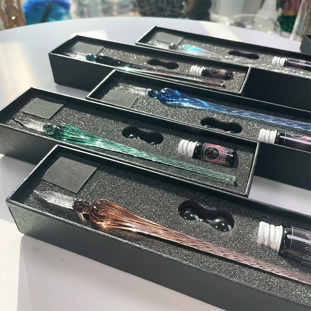 グラス万年筆インクギフトセット | 学校・オフィス用文房具・0.7mmペン