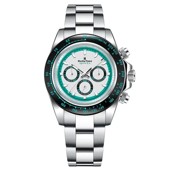 2024 RollsTimi New Sapphire Glass Fashion Men's Mechanical Watch Stainless Steel Sports 30m Waterproof Watch RT-137