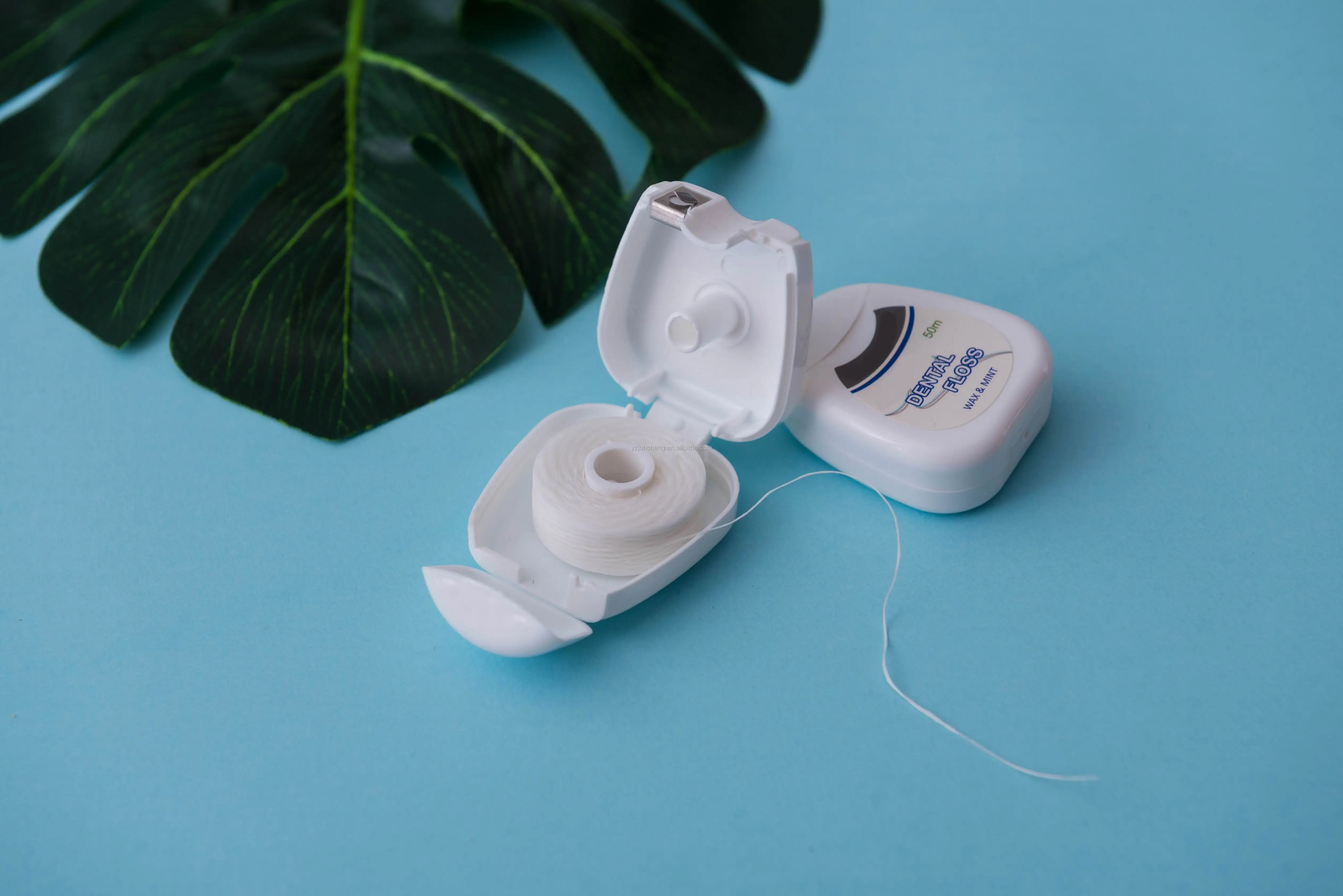 Eco Friendly Biodegradable Pla Corn Dental Floss Starch Waxed With Mint