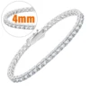 4mm-white gold bracelet