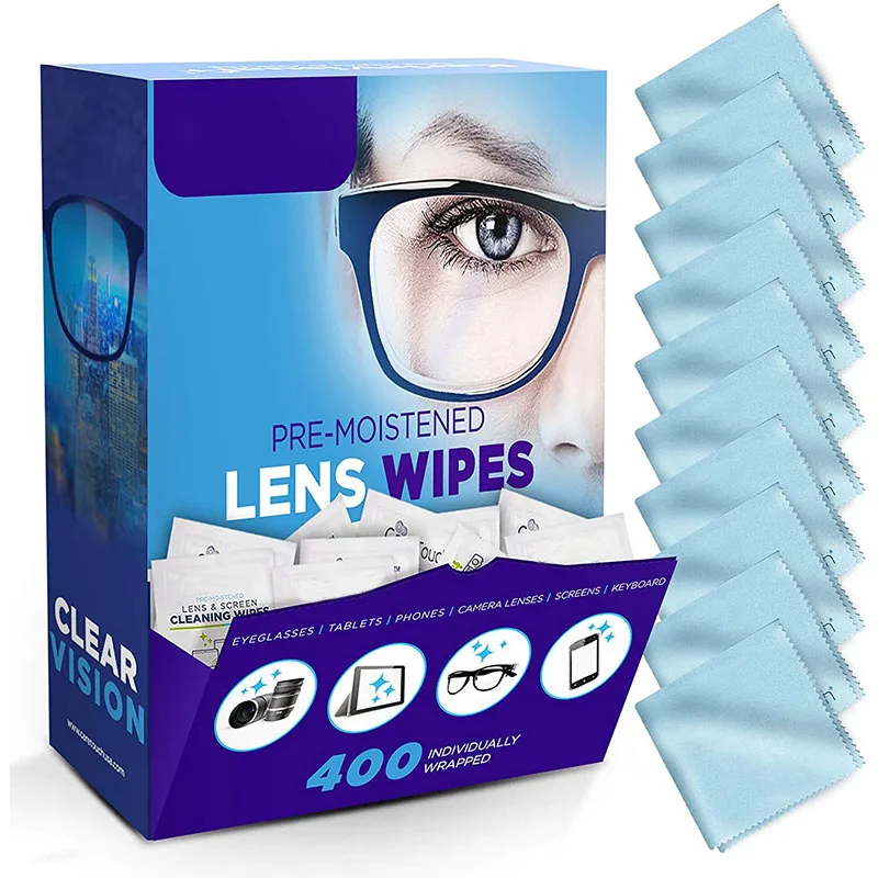 Custom Logo Printing Microfibre Microfiber Screen Eyeglass Sunglass Lens Cleaning Cloth for Glasses Eyeglass