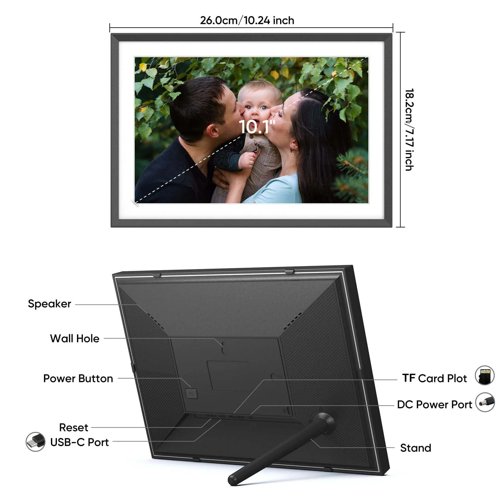 Arzopa 10.1 Inch Wifi Touch Video Nft Digital Photo Picture Cuadros ...