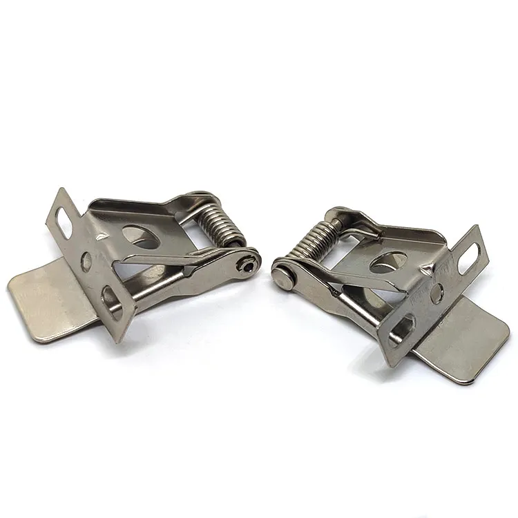 Customized Nickel Plating Spring Clips Flat Torsion Down Light Springs