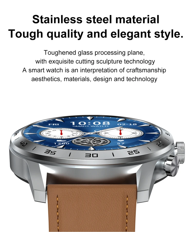 IP68 Waterproof Rotation Watch Men BT Call Smartwatch Heart Rate Monitor Pedometer Sports Bracelet KK70 Smart Watch(2).jpg
