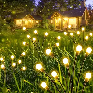 Vertak High Quality LED Light Outdoor Lamp Wind Blows Swaying Led Powered Solar Firefly Garden Light