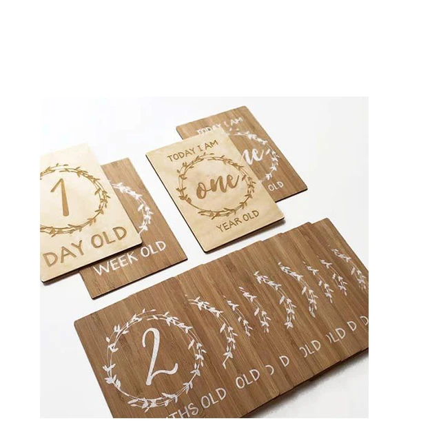 Custom 4*6inches rectangle 4 color offset printing Logo Lovely Design Matte Lamination baby milestone cards