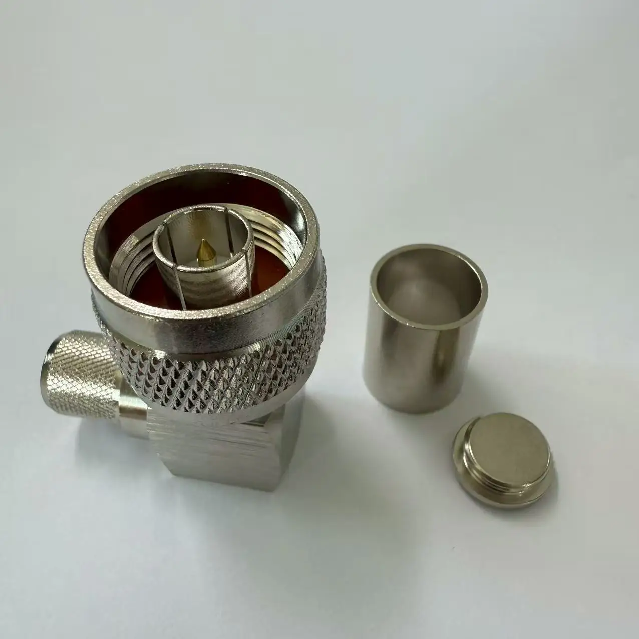 product factory supply n c jw7 rf connector n male angle connector crimp rg213 rg8 400-2