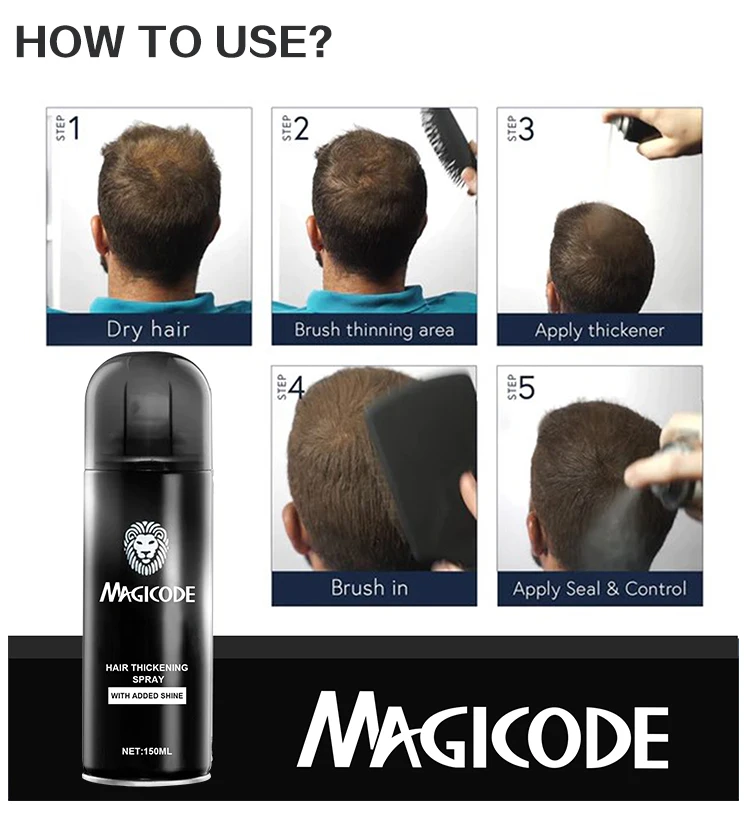 Best Hair Building Fibers Dense Spray No Smell For Hair Loss Treatment Fiber Spray With Seal And