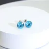 E057-Light Blue Zircon Stud Earring (1 Piece)