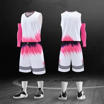 New Design High Quality Fabric Basketball Uniform Name Number Logo Basketball