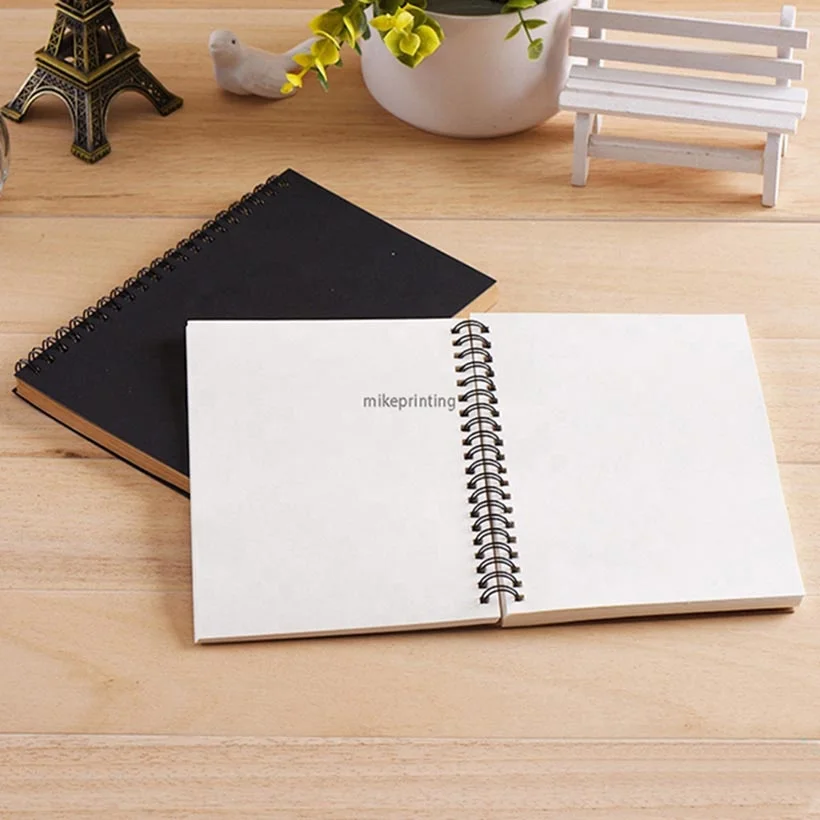 Customizable Journal Notebook Printing Agenda Softcover Note Books Cheap A5 Spiral Kraft Notebook