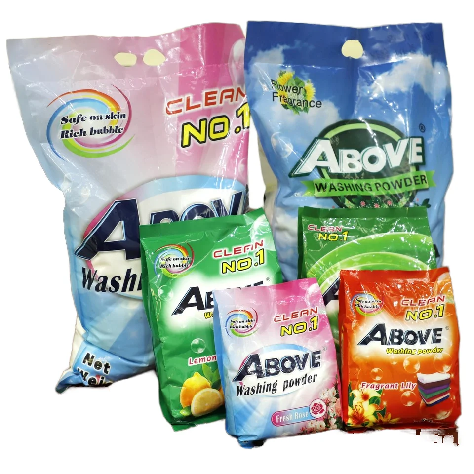 Kuwait Bahrain Uae Oman Perfect Formulation Laundry Detergent Washing Powder 500g 1kg 2kg for Customized Brands Logo