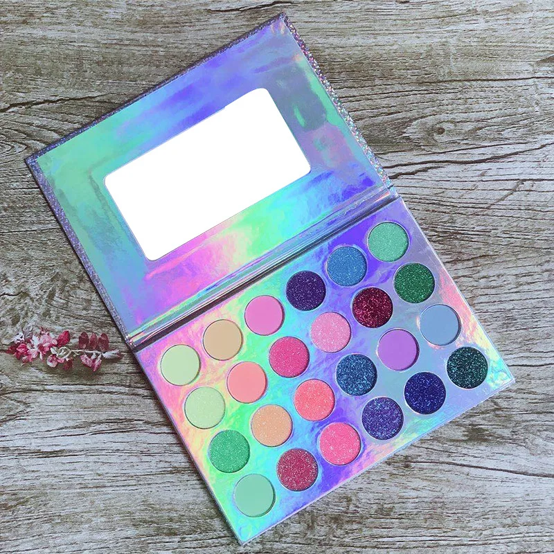 
 OEM Лидер продаж косметика оптовая продажа 24 цвета Хэллоуин светящиеся тени для век Палитра блестки матовые тени для век частная марка  