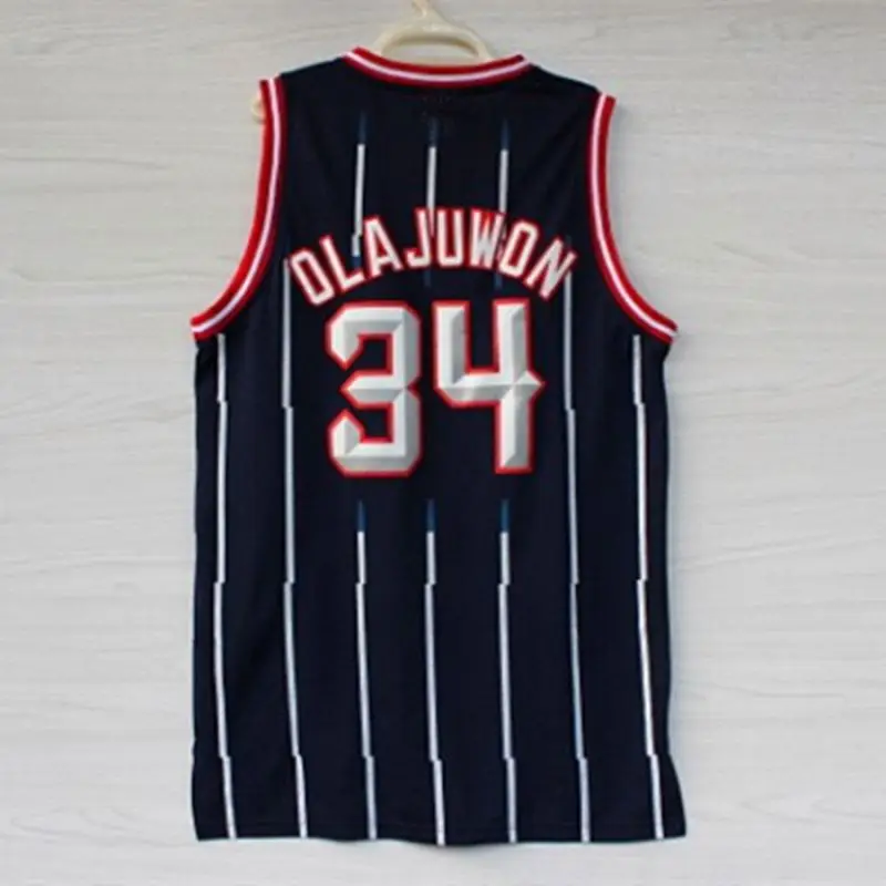 Source Hakeem Olajuwon Houston Throwback Jerseys #34 Classics Retro  Stitched USA Basketball Jersey - Navy Red on m.