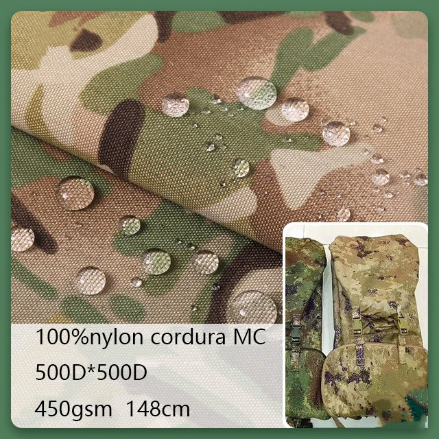 500D нейлоновая камуфляжная Военная Кордура MC функциональная ткань Оксфорд с принтом водонепроницаемая для палатки и