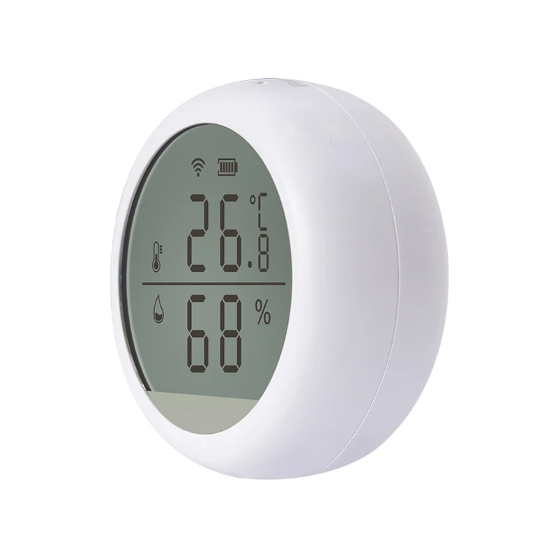 Tuya WIFI Temperature And Humidity Sensor Indoor Hygrometer Thermometer With LCD Display Support Alexa Google Assistant
