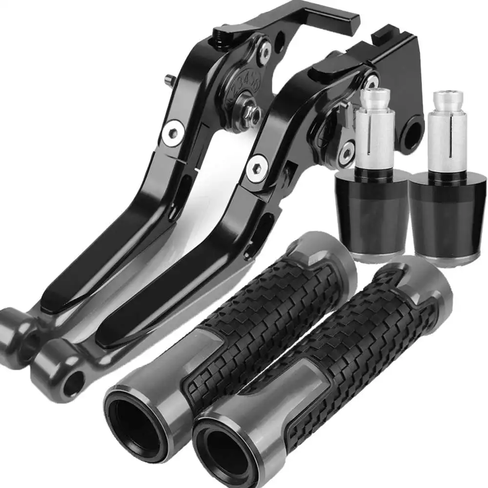 Leviers Embrayage Frein Moto + Poignées Guidon CNC Pour Honda X11 X-11 1999-2002 - Réglables Pliants Avec Logo