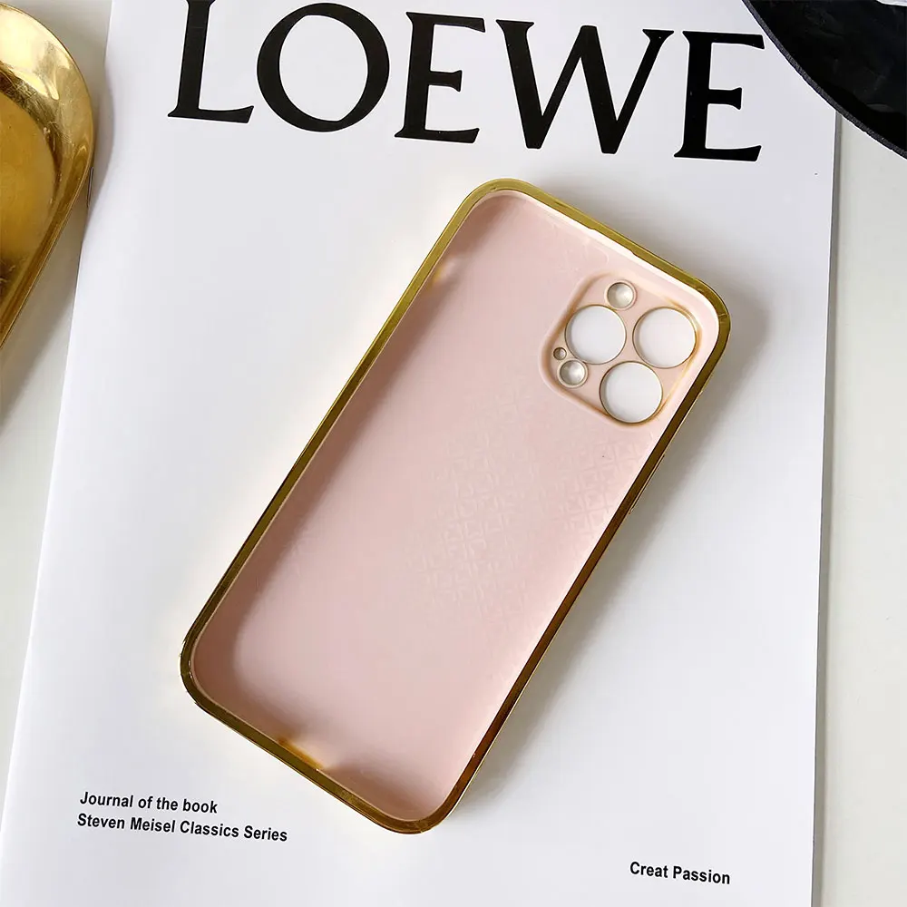 Laudtec SJK106 Plating Electroplate Blank Diy Heat Transfer Case Sublimation Phone Cases For Iphone 11 12 13 14 15 Pro Max Plus factory