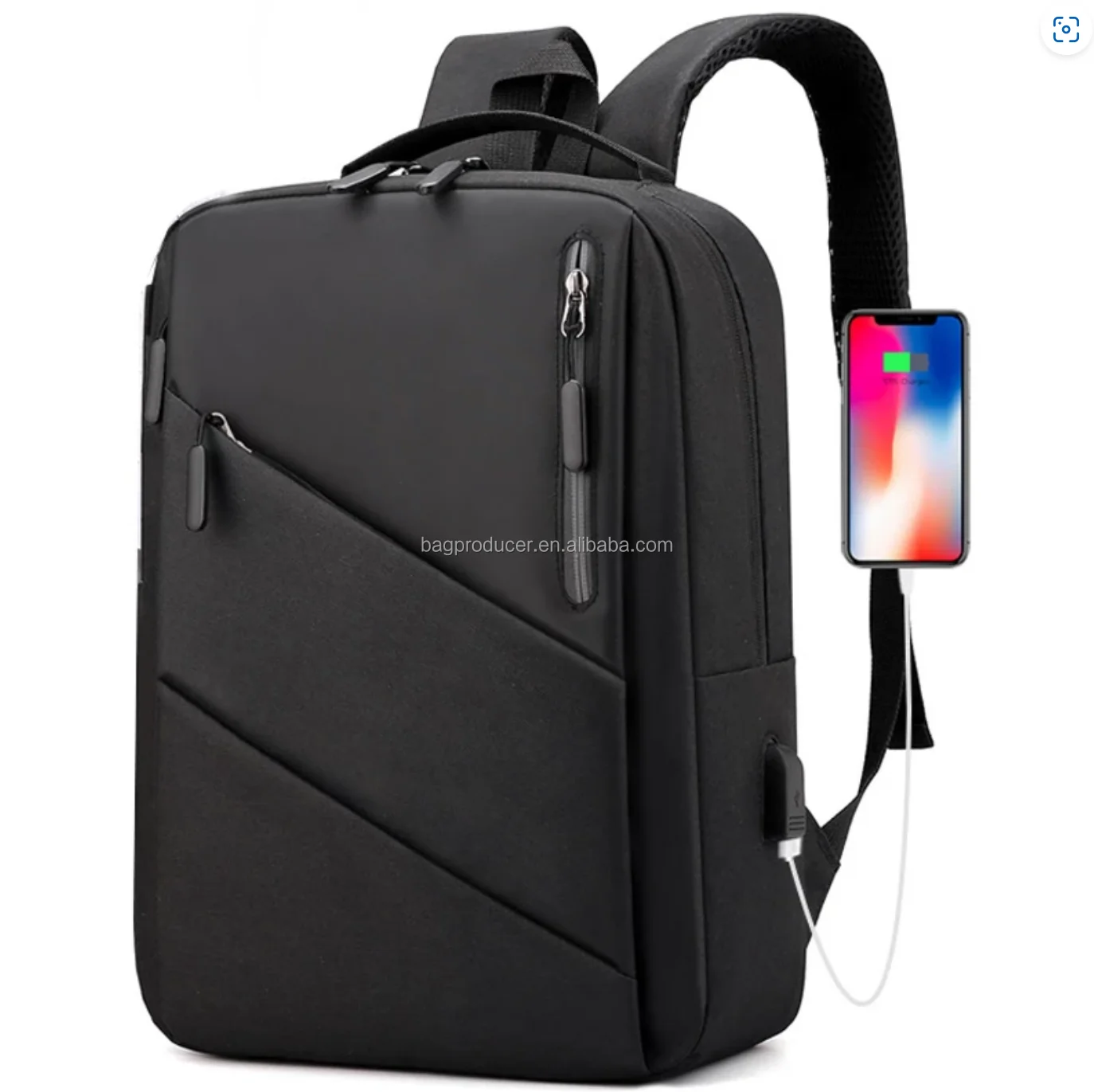 Men Usb 15 Inch Laptop Backpack School Bag Notebook Rucksack Teenage ...