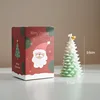 christmas tree scented candle-green