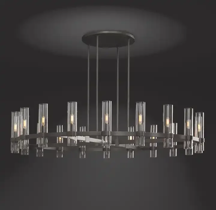 Modern Luxury Black Chandelier Led Ceiling Lighting American Design ...