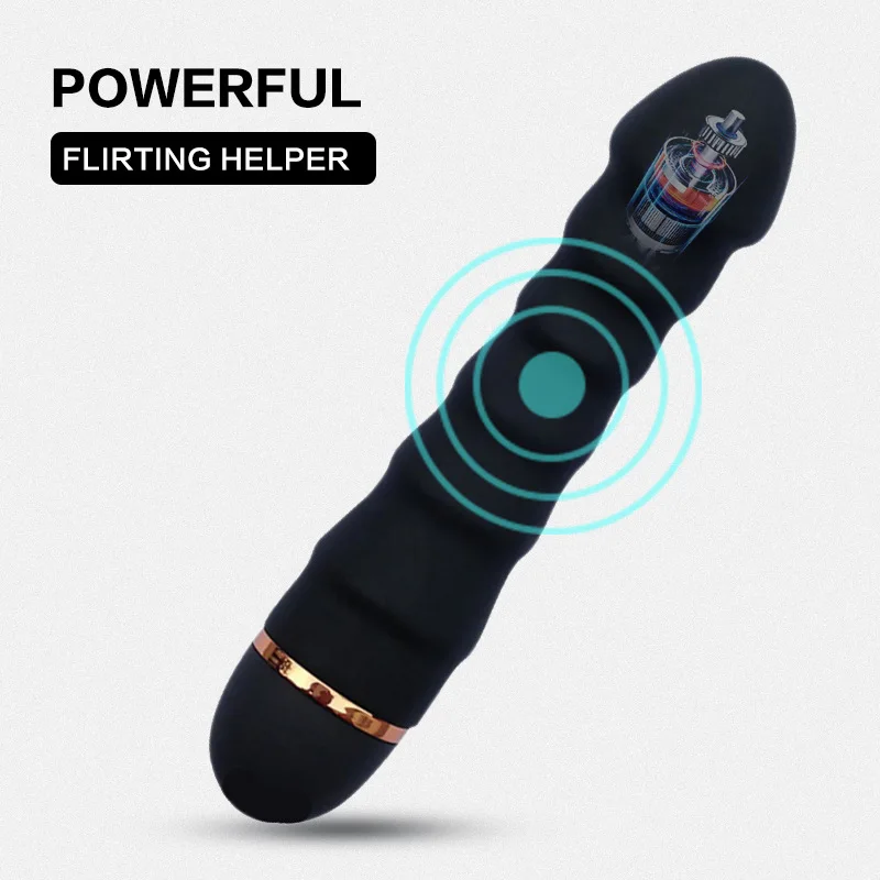 Multi Frequency Small Mini Strapless Funny Vibrating Dildo Vibrator G Spot Av Wand Massage Purple Dildo Vibrator for Anal