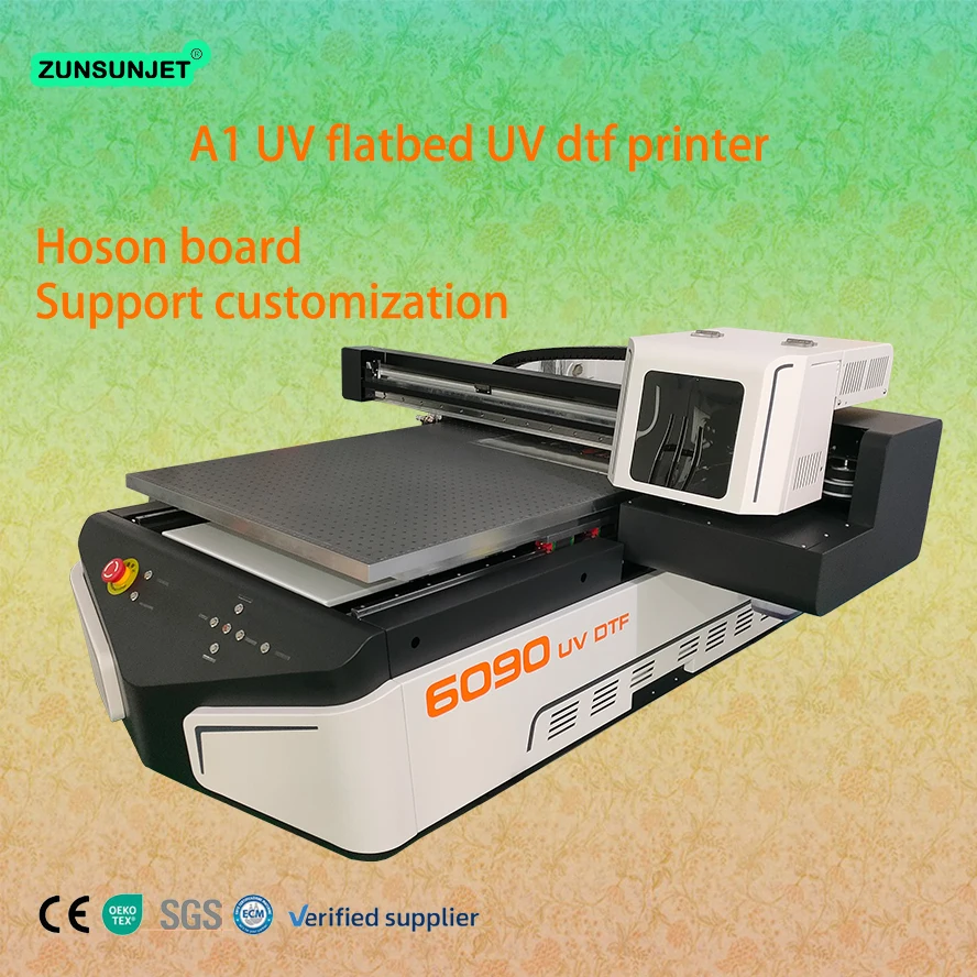 Uv Flat Board Printer Pvc Card Flat Bed Anf Roll 6090 A0 Uv Flatbed Printer