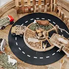 Flexible Car Track Set for Kids other toys baby nursery train toys train slot toys wooden train set railway track pvc track play
