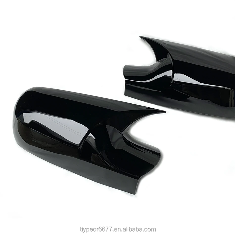 product car accessories car rearview side mirror cover trim side wing rearview glossy black  caps cover for renault megan 2 magane-8