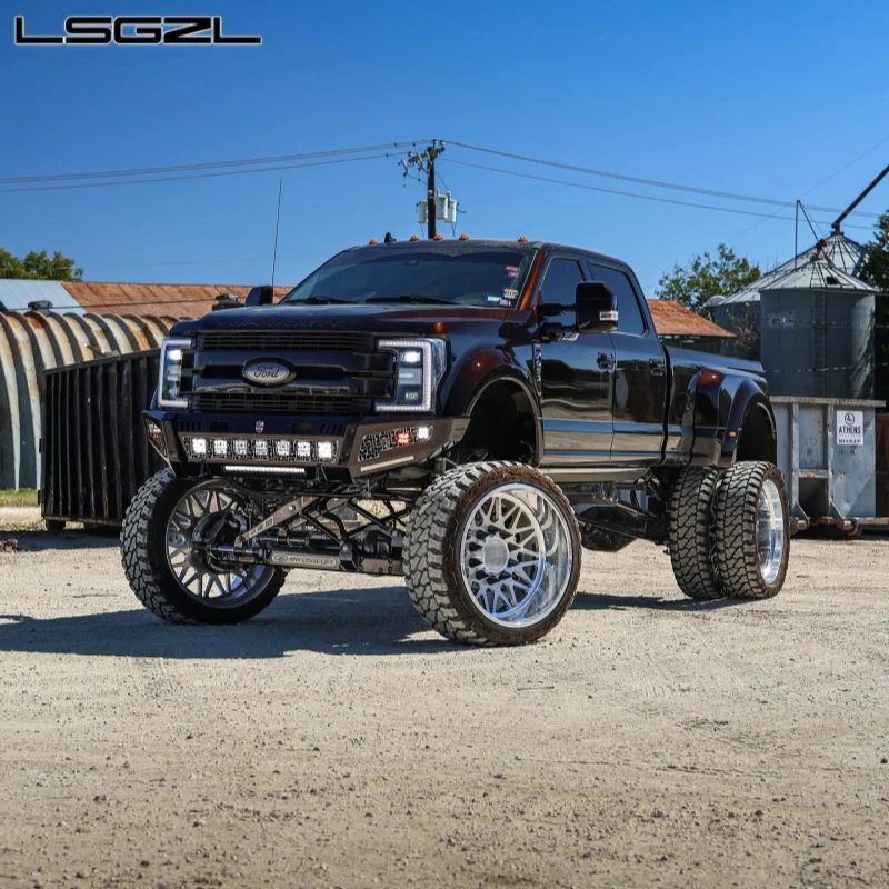 Polishing Custom Luxury Dually For Ram Ford 8 / 10 Holes 8x170 8x180 8x200 8x165.1 10x225 22 24 26