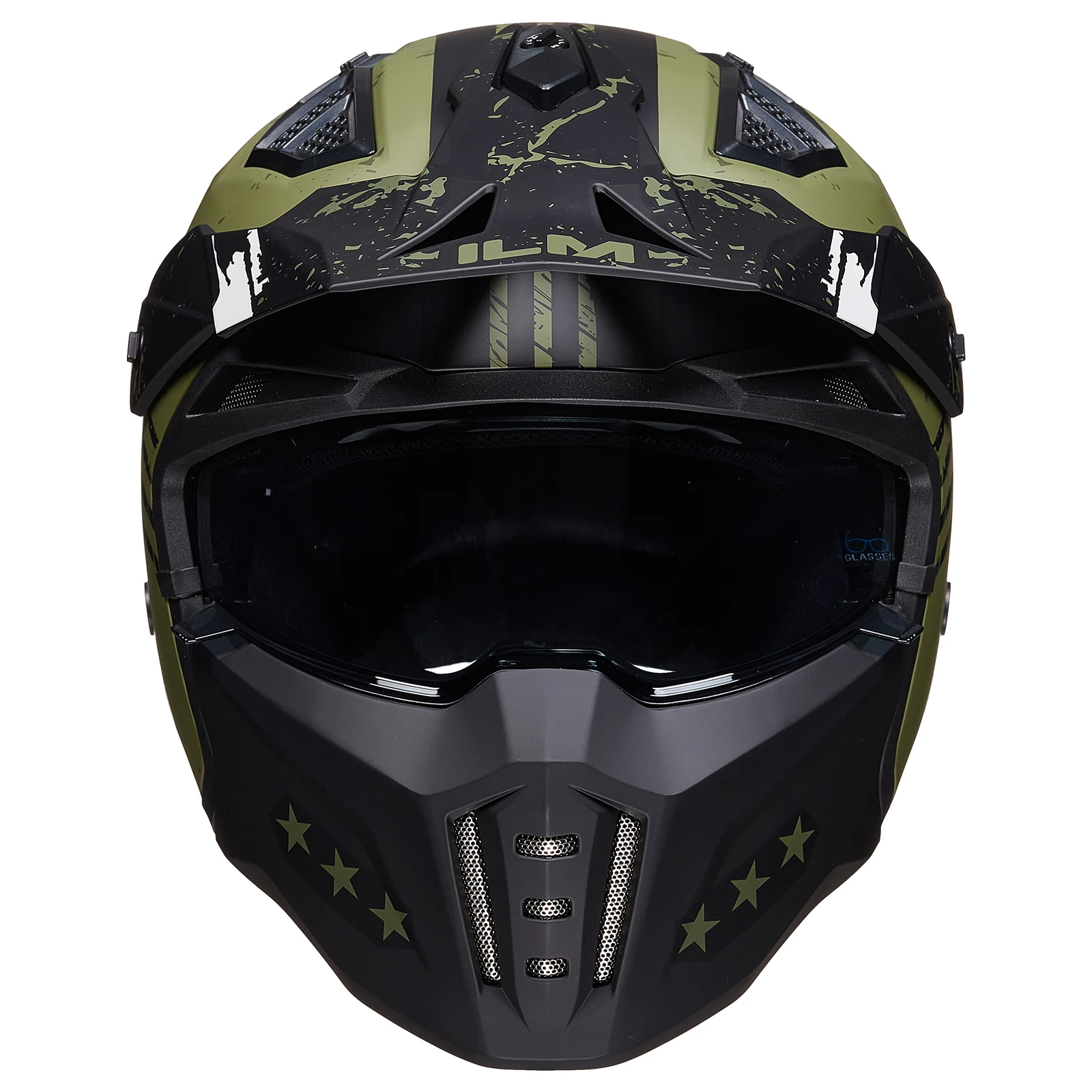 Juibo Hal helmet L 美品 ILM Motorcycle Helmet Z302 - Open Face, Full Face Option