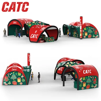 CATC Customized UV-Retardant Merry Christmas Inflatables Colorful Tent for Outdoor Party Events & Entertainment