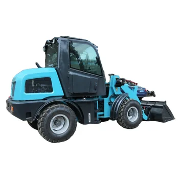 Small Hydraulic Wheel Loader 1600kg with Bucket front end loader quick change attachments pallet forks snow bucket 4 in 1 bucket
