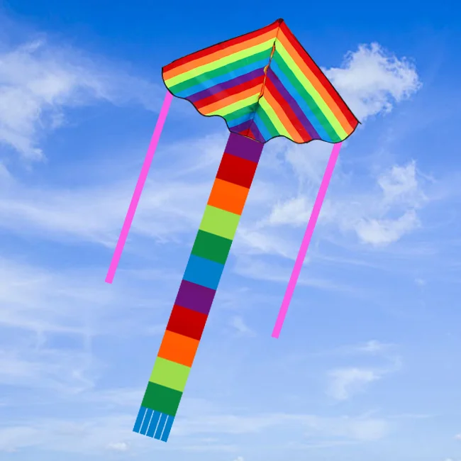 New Design of Factory Direct Sales Triangle  Large New Model Rainbow Kite