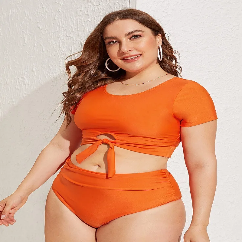 Large Size Swimsuit One Piece Swimwear Women Plus Big Breast Women Beach Monokini Print Fat Swim