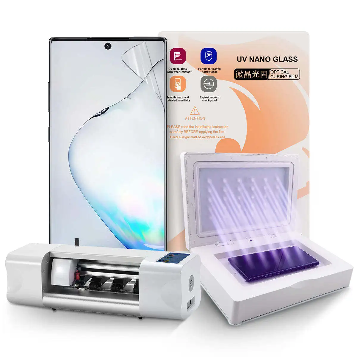 New Design Tpu Films Hd Cured Light Protective 3D Uv Hydrogel Curing Screen Protector