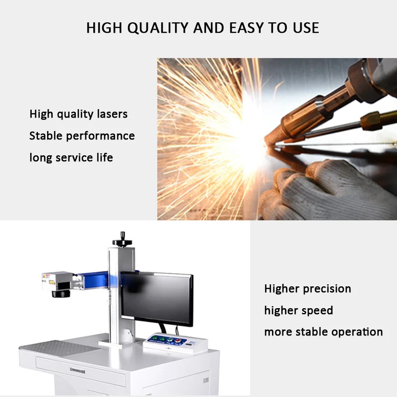 10w 20w 50w Fiber Laser Marking Machine Supplier Cheap Laser Marking