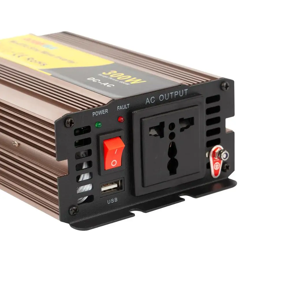 Миниатюрный модифицированный синусоидальный волновой преобразователь 220 Вт, переменный ток 300 В, 12 В, 24 В, 48 В