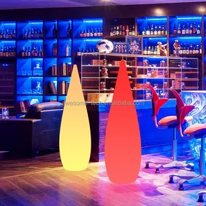 Led Rain Drop Shaped Light Glowing Waterproof Colorful Bar Furniture LED Light Nightclub Decoration Commercial Furniture