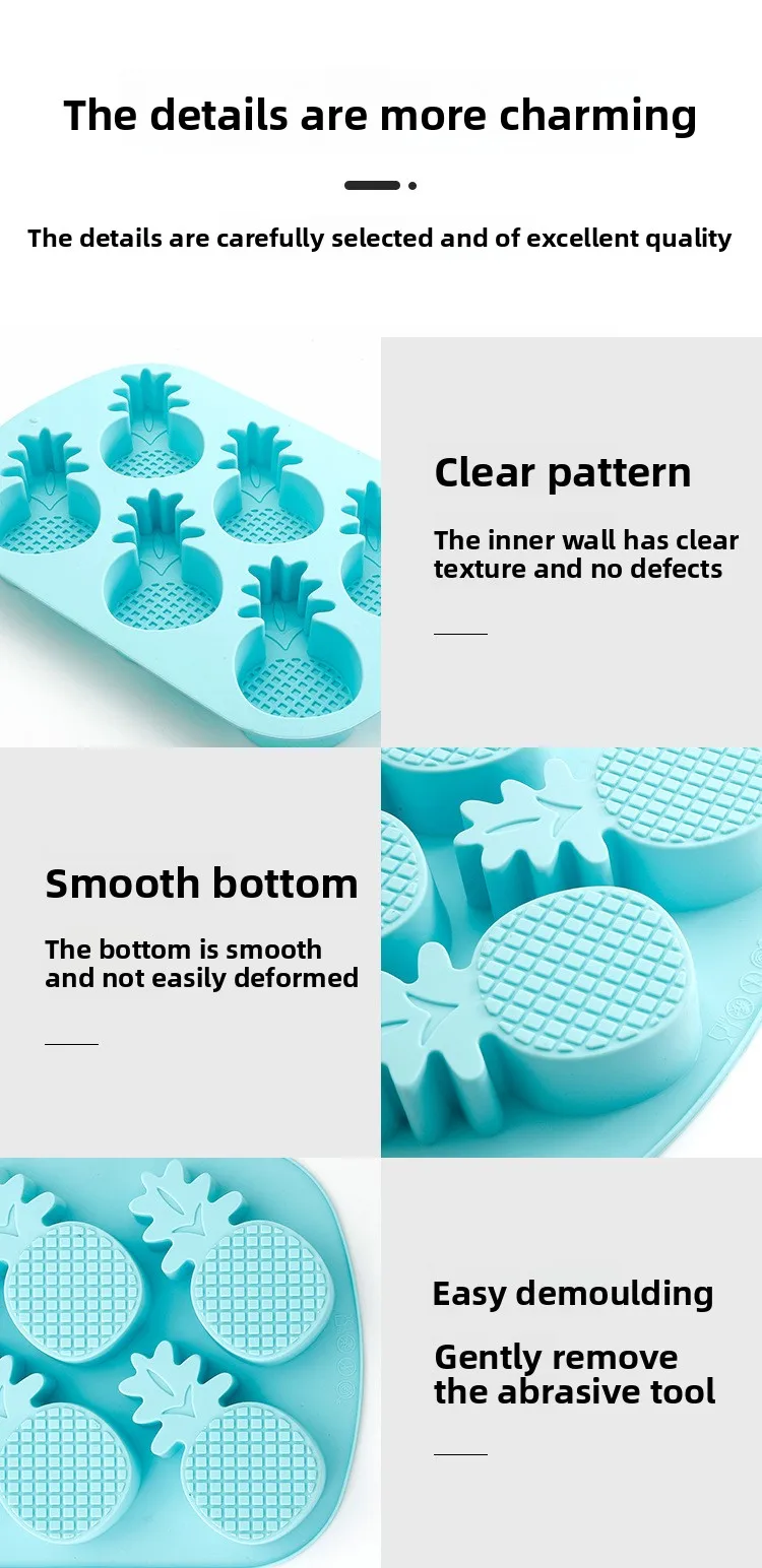 DIY Home Fruit-Shaped Silicone Ice Cube Mold Easy to Demold Self-Made Ice Cream Tools with Creative Personality details