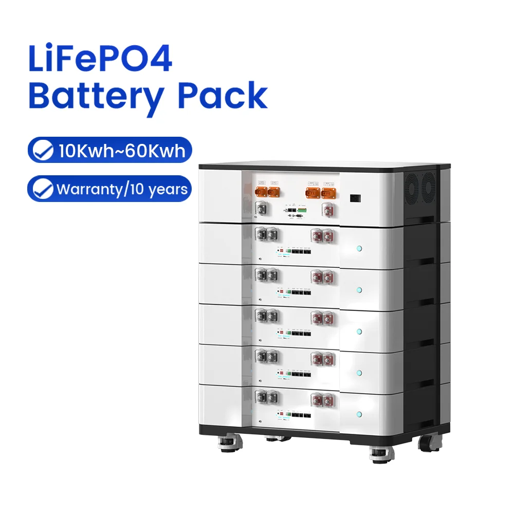 Home Use Solar Power Energy Storage System 10Kw Hybrid Inverter Lithium Ion Batteries 10Kwh 48V 200Ah LiFePO4 Battery Price