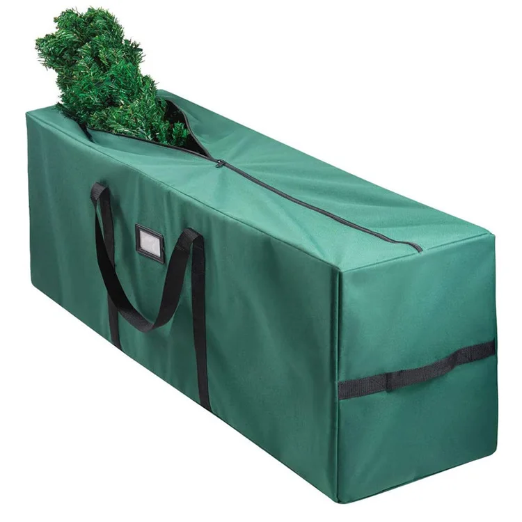 Oxford Cloth Green Color Christmas Tree Storage Bag supplier